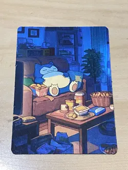Anime ART STYLE Snorlax Fan Full Art Pokemon Custom Card/perfect bookmark - Image 2