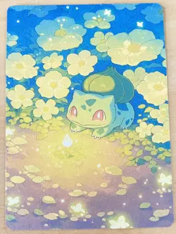 Japanese ART STYLE Bulbasaur Fan Full Art Pokemon Custom Card/perfect bookmark - Image 2
