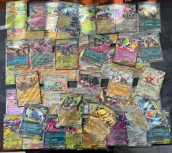 Pokemon English EX Card Lot 10x EX / V Cards Bundle NM Pokemon TCG Bulk - Image 1