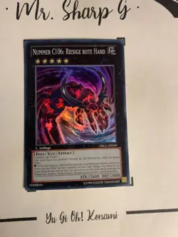 NUMMER C106: RIESIGE ROTE HAND - 1. AUFLAGE DRLG-DE049 DEUTSCH Yu-Gi-Oh! CARD - Image 3