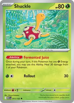 Shuckle 11/132 Uncommon | Mega Evolution | Pokemon Card - Image 1