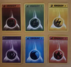 Pokemon Base Set 2 Energy 6 Card Set - Image 1