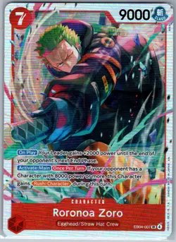 Roronoa Zoro EB04-007 SR Adventure on Kami's Island - One Piece Card - NM - Image 1