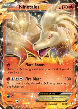 Ninetales-EX 13/83 Rare Holo EX | Generations | Pokemon Card - Image 1