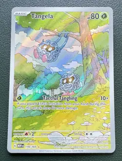 Pokemon TCG Tangela Illustration Rare Scarlet & Violet 151 Holo Card 178/165 NM - Image 1