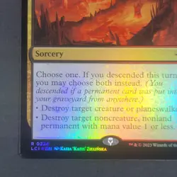 MTG - ​1x Molten Collapse - Lost Caverns of Ixalan - NM - Foil - Magic #234 2023 - Image 3