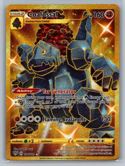 SWSH03: Darkness Ablaze #198/189 Coalossal (Secret) Pokemon Card - Image 1