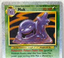 2002 Pokemon Card TCG Muk 16/110 Legendary Collection Reverse Holo Rare Foil - Image 3