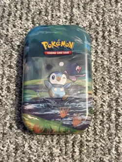 Sealed Pokemon TCG Sinnoh Stars Piplup Tin: 2 Booster Packs, Coin & Art Card-NEW - Image 1