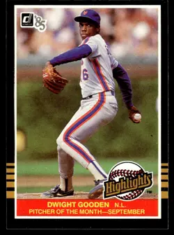 1985 Donruss Highlights Dwight Gooden New York Mets #48 - Image 1