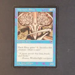 MTG - 1x Mnemonic Sliver - Tempest - LP - Vintage Blue - Magic the Gathering CCG - Image 2