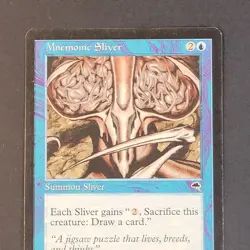 MTG - 1x Mnemonic Sliver - Tempest - LP - Vintage Blue - Magic the Gathering CCG - Image 5