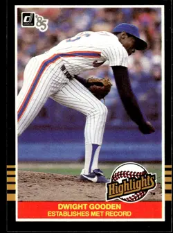1985 Donruss Highlights Dwight Gooden New York Mets #32 - Image 1