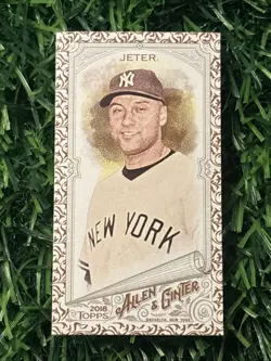 Derek Jeter 2018 Topps Allen & Ginter Mini Black Border #2 New York Yankees - Image 1
