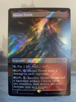 Mount Doom (Borderless) (Surge Foil) Universes Beyond: The Lord of the Rings:... - Image 1