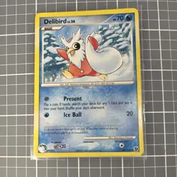 Pokemon Delibird Great Encounters Regular Uncommon 36/106 Basic 70 HP English - Image 1
