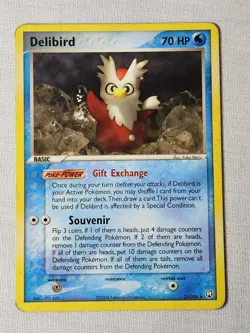 Played (LP) Delibird - Non-Holo #21 Team Rocket Returns Pokemon TCG - Image 1