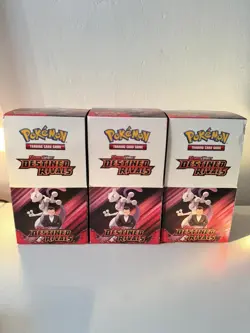 Pokemon TCG Destined Rivals - Half Booster Box - 18 Booster Packs - Unsealed Box - Image 1