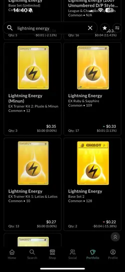 Pokemon Lightning Energy Lot (95+ Cards) | WotC & EX Era | Expedition, Base, EX - Image 3