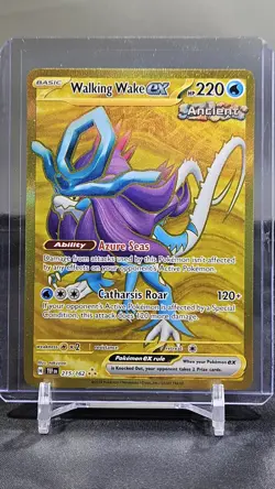 Walking Wake ex 215/162 Hyper Rare Gold Foil Full Art Pokemon 24 Temporal Forces - Image 1