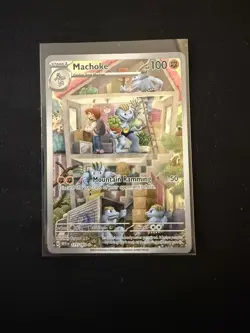 Pokemon TCG Machoke 177/165 Scarlet&Violet 151 Illustration Rare NM - Image 1