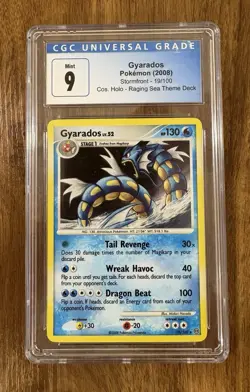 Gyarados Stormfront 19/100 CGC Mint 9 Cosmos Holo Raging Sea Theme Deck Pokemon - Image 1