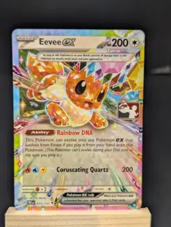 Pokemon Eevee ex Tera Holo Double Rare 075/131 Prize Pack Series 7 2025 NM🔥 - Image 1