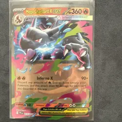 Pokemon TCG Mega Charizard X ex - Double Rare ME02: Phantasmal Flames 013/094 NM - Image 1
