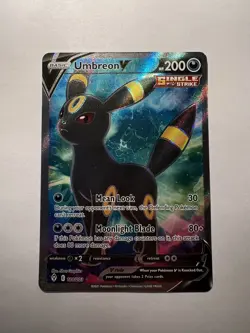 Pokemon TCG Evolving Skies Umbreon V 188/203 Full Art Ultra Rare Holo - Image 1