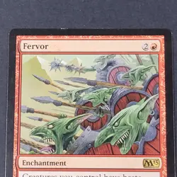 MTG - Fervor - Core Set 2013 - LP - Magic The Gathering - Rare Red Enchantment - Image 5
