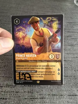 Carte Lorcana Disney TCG Prince Naveen 3/204 Legendaire Chapitre 5 Francais Exc - Image 5