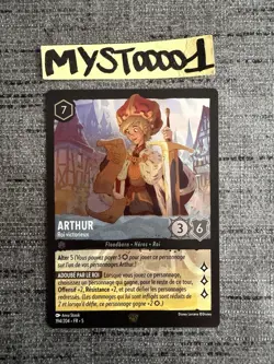 Carte Lorcana Disney TCG Arthur 194/204 FOIL Legendaire Chapitre 5 Francais Exc - Image 1
