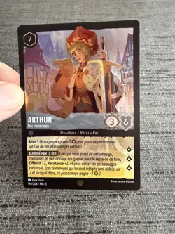 Carte Lorcana Disney TCG Arthur 194/204 FOIL Legendaire Chapitre 5 Francais Exc - Image 5