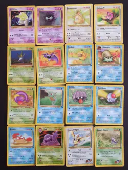 Lotto 79 Carte Pokemon Set Base Jungle Fossil Gym Challenge Rocket Neo Genesis E - Image 1