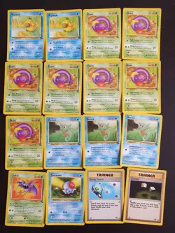 Lotto 79 Carte Pokemon Set Base Jungle Fossil Gym Challenge Rocket Neo Genesis E - Image 3