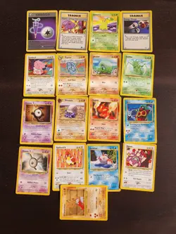 Lotto 79 Carte Pokemon Set Base Jungle Fossil Gym Challenge Rocket Neo Genesis E - Image 5