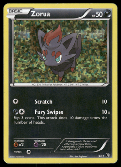 Pokemon TCG - McDonalds 2011 - Zorua 9/12 Holo - P - Image 1