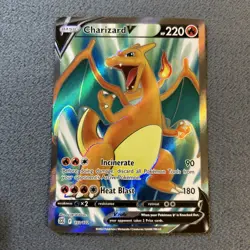 Pokemon TCG Charizard V Full Art Ultra Rare Brilliant Stars 153/172 Pack Fresh - Image 1