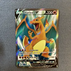 Pokemon TCG Charizard V Full Art Ultra Rare Brilliant Stars 153/172 Pack Fresh - Image 3