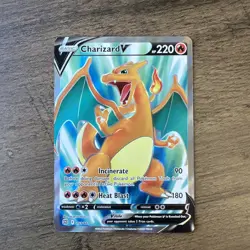 Pokemon TCG Charizard v Full Art Ultra Rare Brilliant Stars 153/172 - Image 1