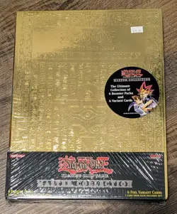 Yu-Gi-Oh Cards - MASTER COLLECTION SET VOLUME 1 (gold binder, 6 packs & 6 holos) 53334389679 - Image 1