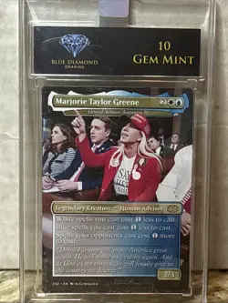 Marjorie Taylor Greene mimic the style of a Magic: The Gathering card - Image 1