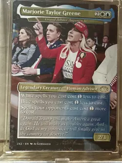 Marjorie Taylor Greene mimic the style of a Magic: The Gathering card - Image 3
