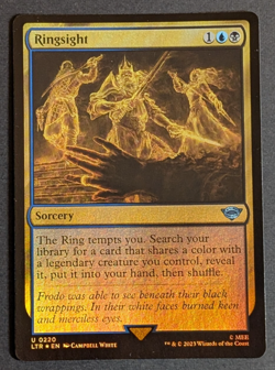 MTG -1x Ringsight - NM Foil - Lord of the Rings: Tales of Middle Earth - #220 - Image 1