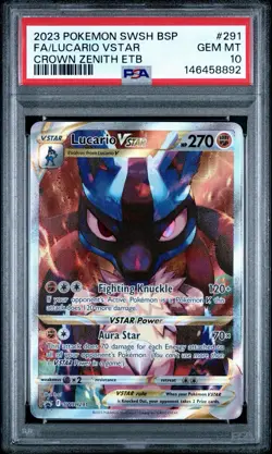 Pokemon TCG VSTAR SWSH291 SWSH: Sword & Shield Black Star Promo Holo Card PSA 10 - Image 1