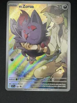Pokemon TCG Journey Together N's Zorua 189 Black Star Promo - Image 1
