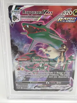 2022 pokemon sword & shield silver tempest #TG20 Rayquaza vmax full art psa 10 - Image 5