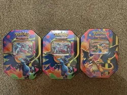 Pokemon Ascended Heroes Mega Charizard X Tins Sealed Lot Of 3 New - Image 1