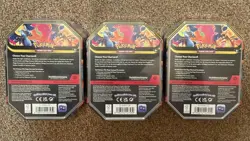 Pokemon Ascended Heroes Mega Charizard X Tins Sealed Lot Of 3 New - Image 2