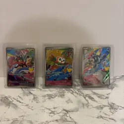 Pokemon Rowlet, Litten & Popplio First Partner Illustration Collection Promo Set - Image 5